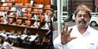 ಶಾಸಕರಿಗೂ ಕರೋನಾ ವೈರಸ್ ಭೀತಿ: ಮೇಲ್ಮನೆಯಲ್ಲಿ ಮಾಸ್ಕ್ ಧರಿಸಿ ಬಂದ ಸರವಣ